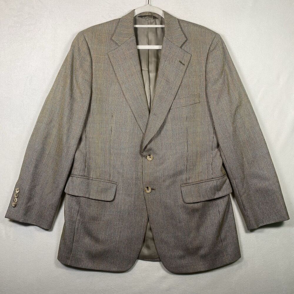 Vintage Paul Stuart Stuart II Sport Coat Men’s 40R Wool Silk Blazer Made in Cana
